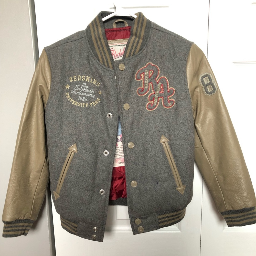 An authentic redskins bombers for boy never worn